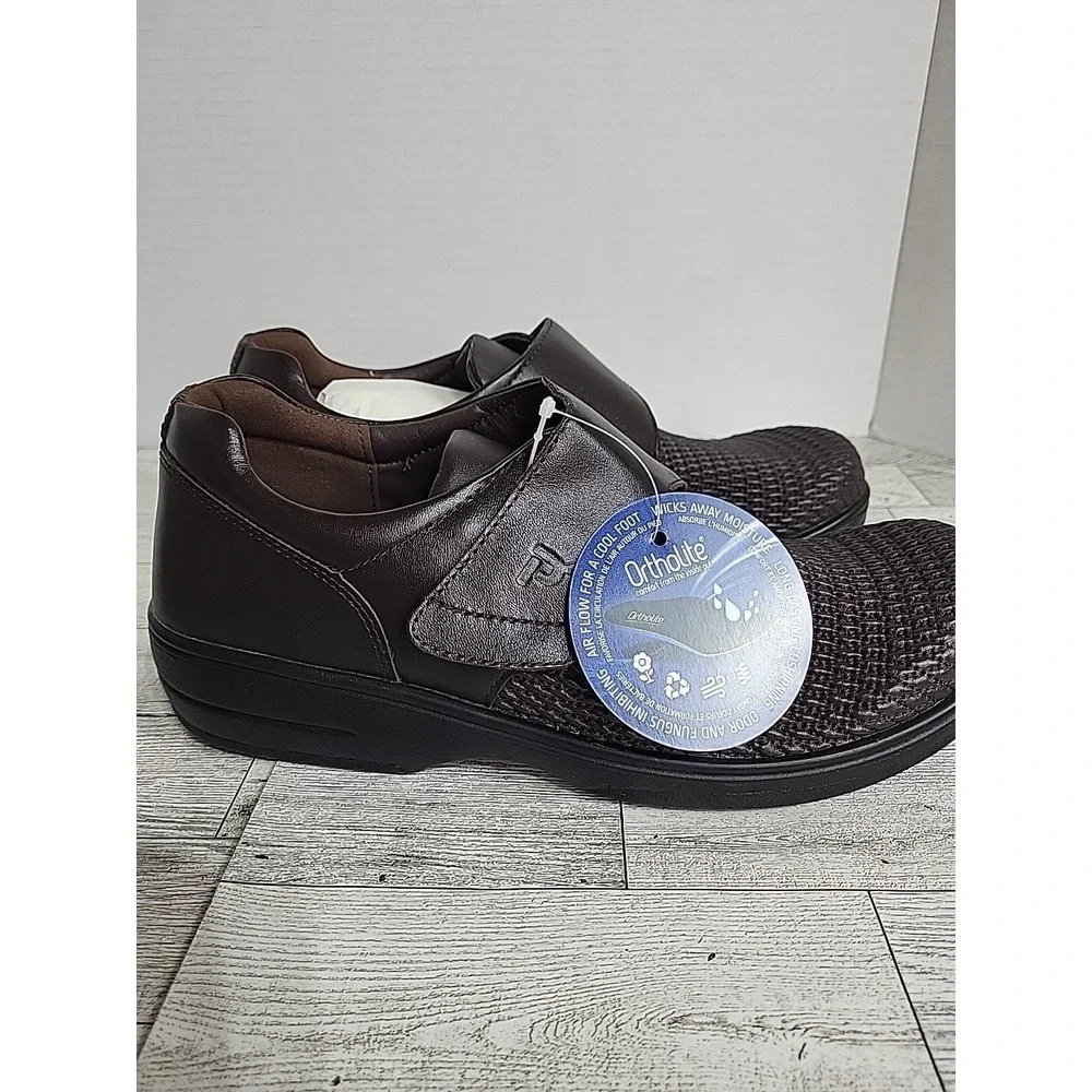 NEW Propet Olivia Ortholite Slip On Womens 10‎ M Brown  Casual WPRX25BROM